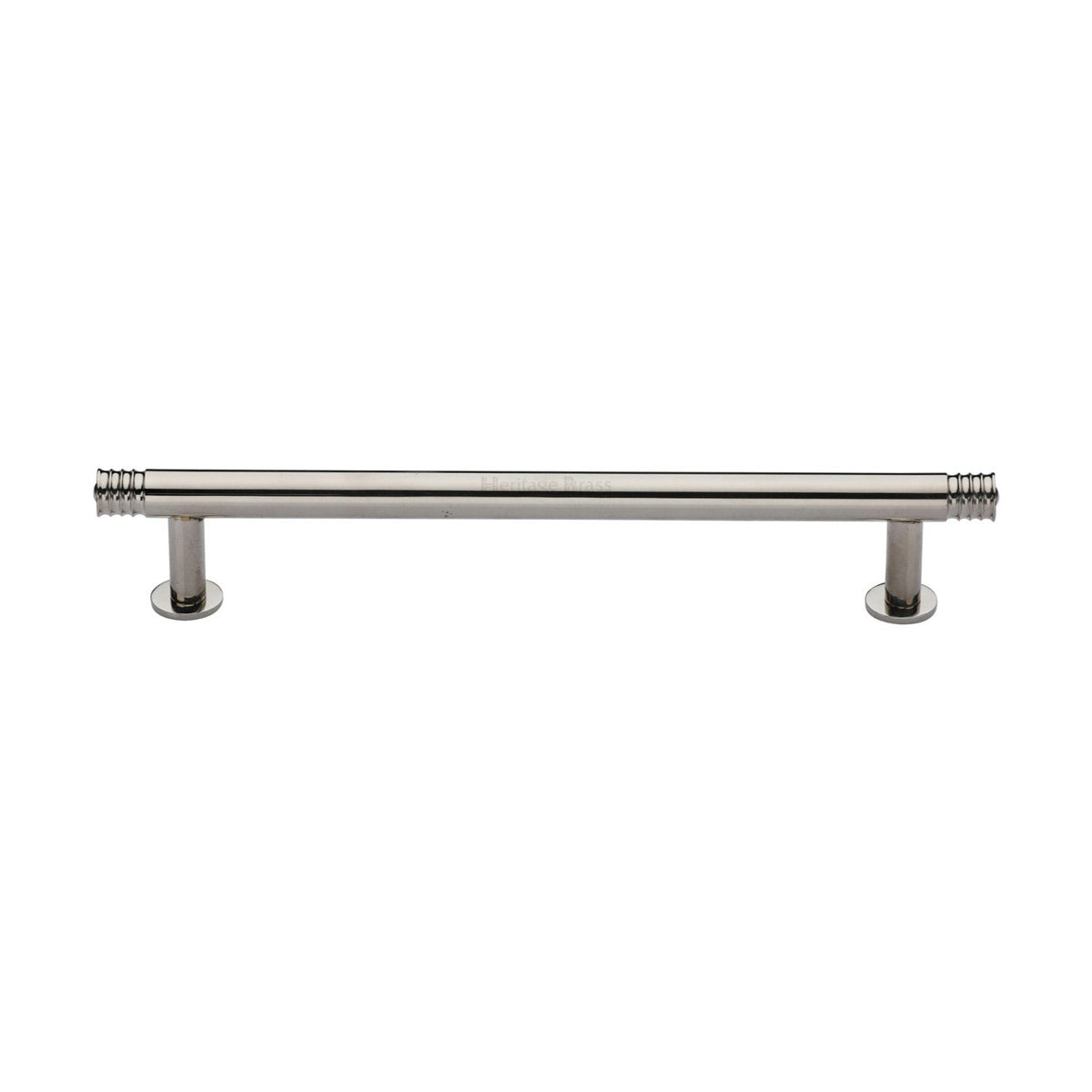 Contour Cabinet Pull Handle with Rose by M Marcus - Heritage Brass