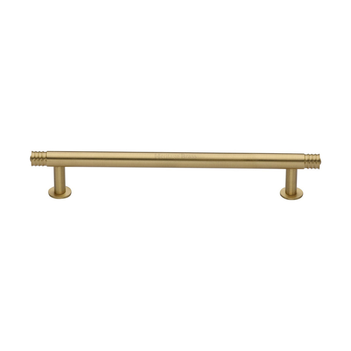 Contour Cabinet Pull Handle with Rose by M Marcus - Heritage Brass