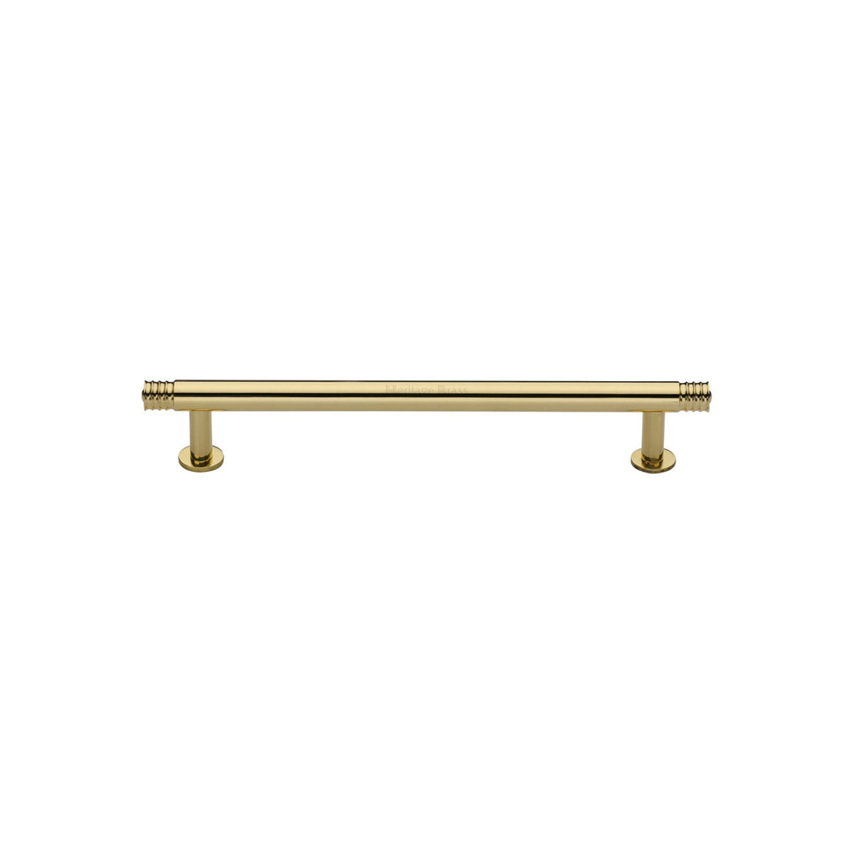 Contour Cabinet Pull Handle with Rose by M Marcus - Heritage Brass