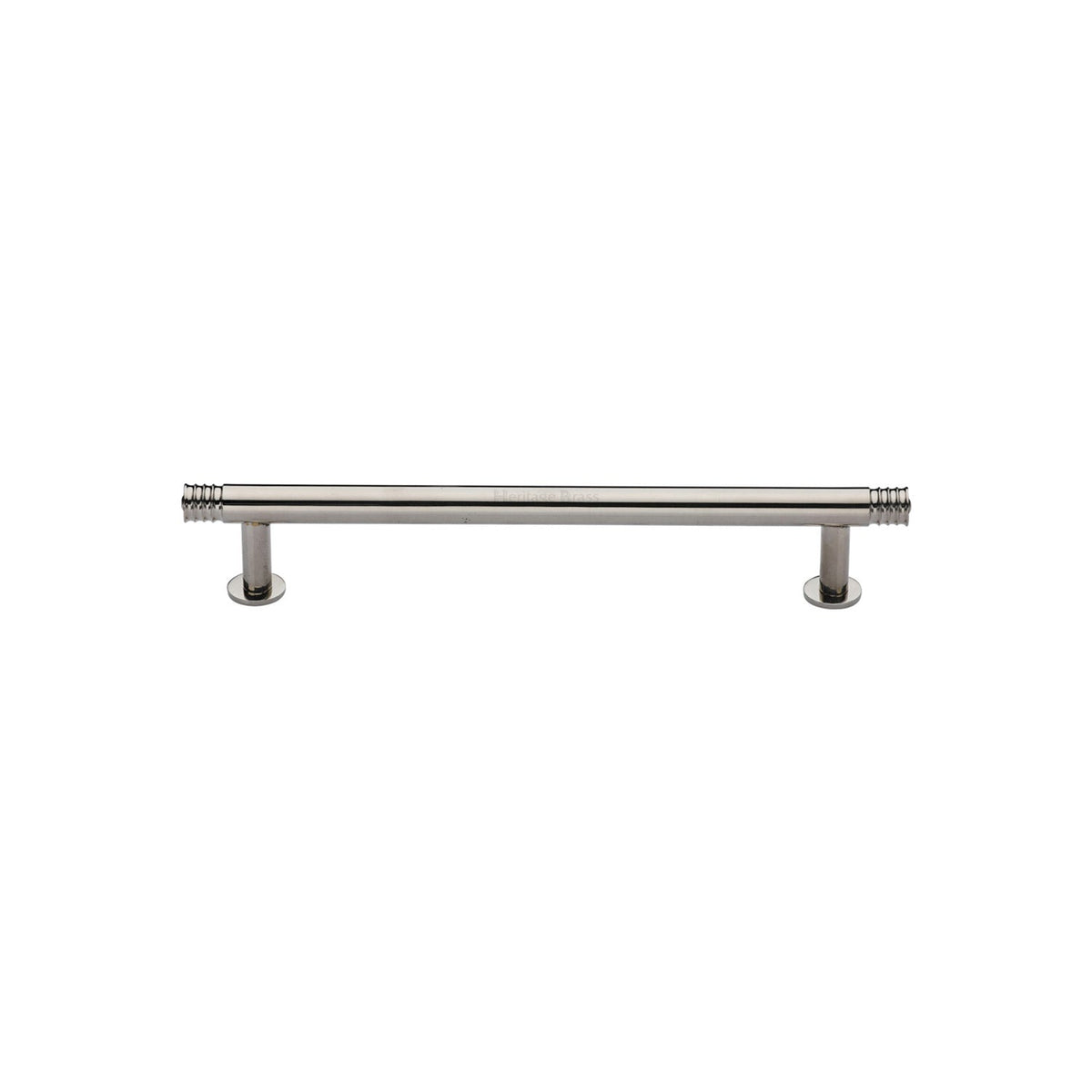 Contour Cabinet Pull Handle with Rose by M Marcus - Heritage Brass