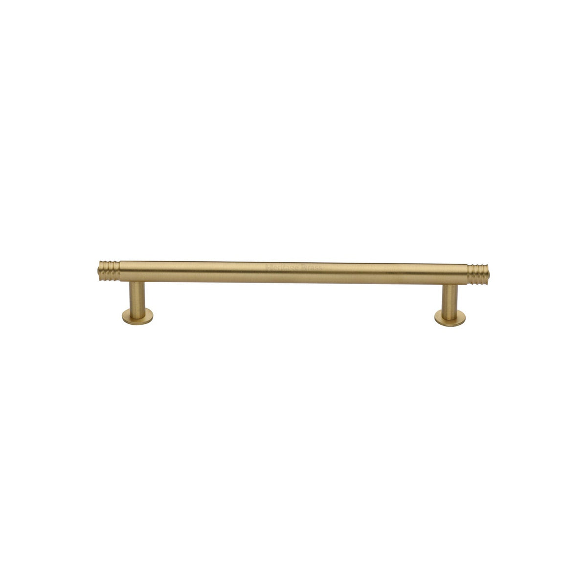 Contour Cabinet Pull Handle with Rose by M Marcus - Heritage Brass