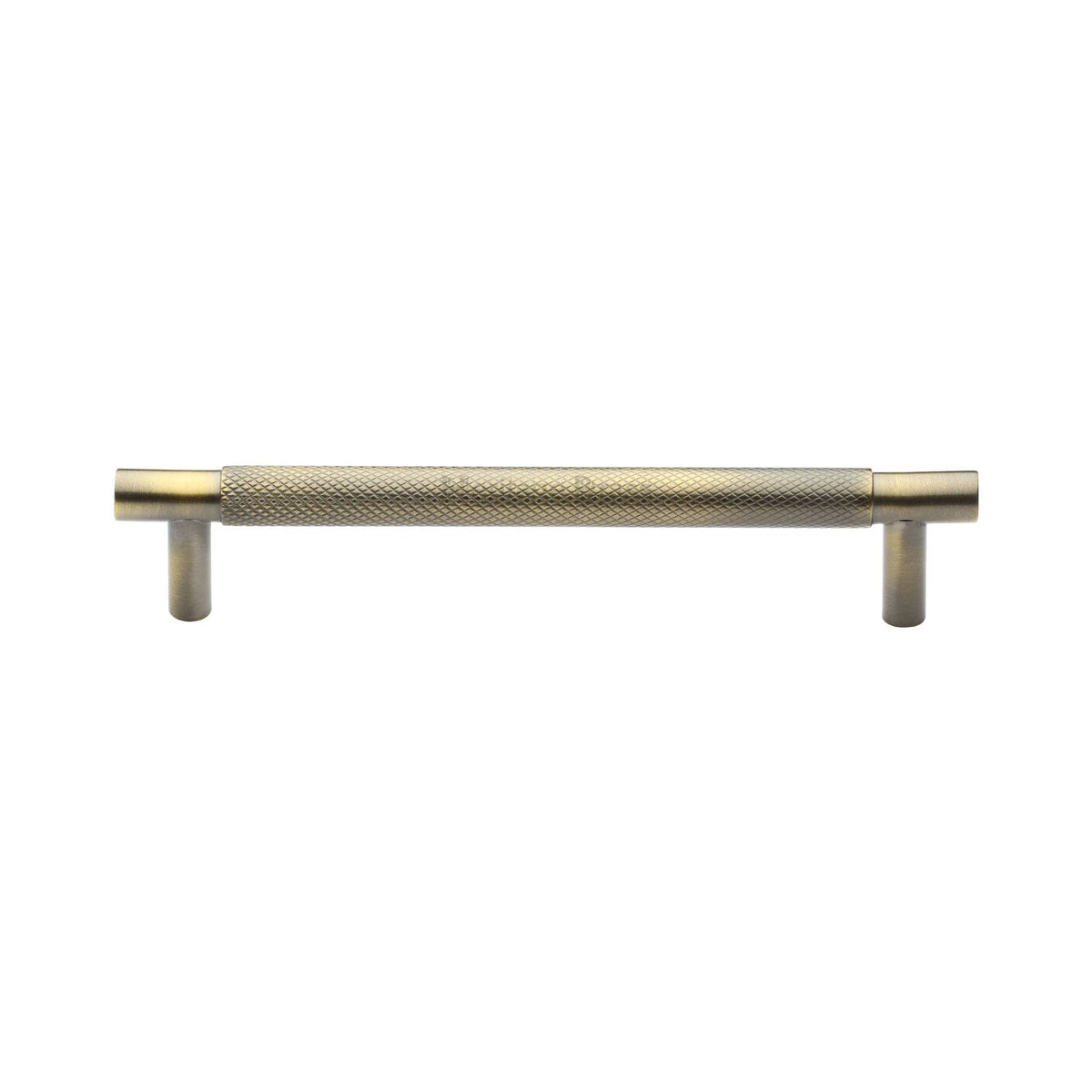 Partial Knurled Cabinet Pull Handle by M Marcus - Heritage Brass