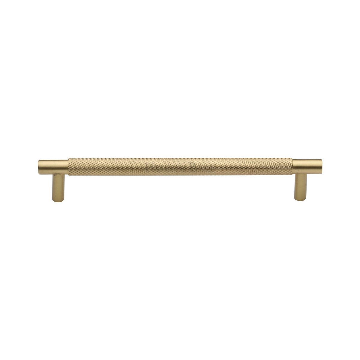 Partial Knurled Cabinet Pull Handle by M Marcus - Heritage Brass