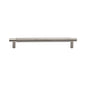 Partial Knurled Cabinet Pull Handle by M Marcus - Heritage Brass