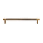 Partial Knurled Cabinet Pull Handle by M Marcus - Heritage Brass