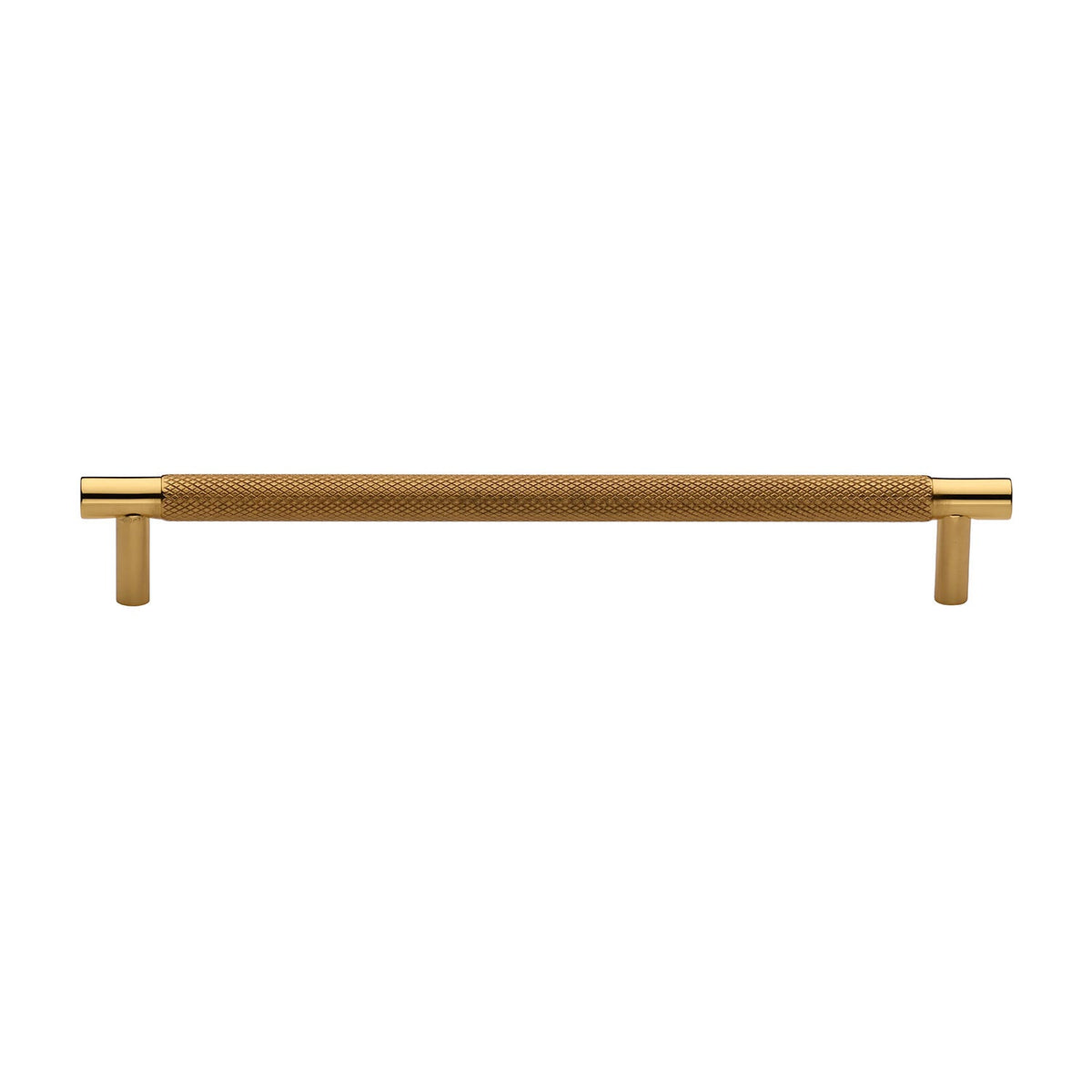 Partial Knurled Cabinet Pull Handle by M Marcus - Heritage Brass