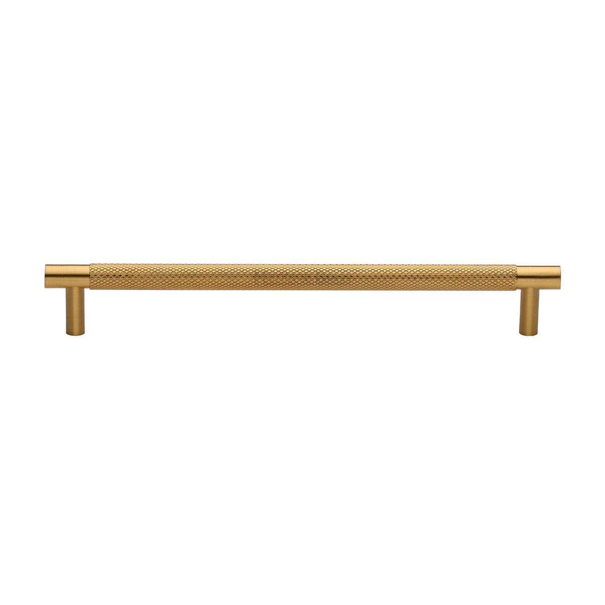 Partial Knurled Cabinet Pull Handle by M Marcus - Heritage Brass