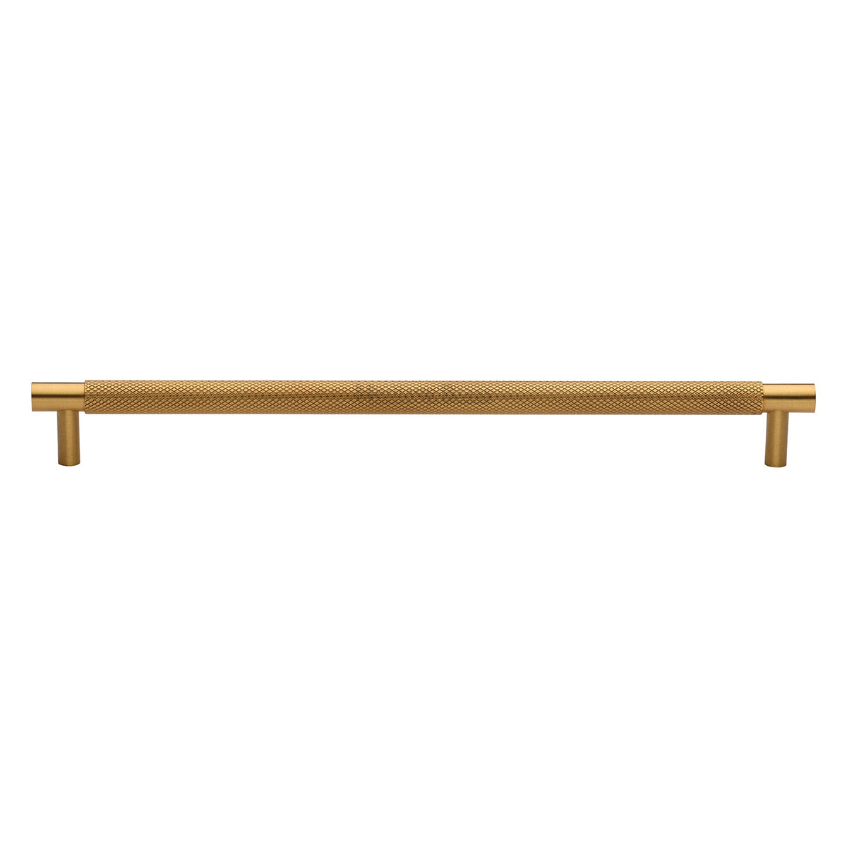 Partial Knurled Cabinet Pull Handle by M Marcus - Heritage Brass
