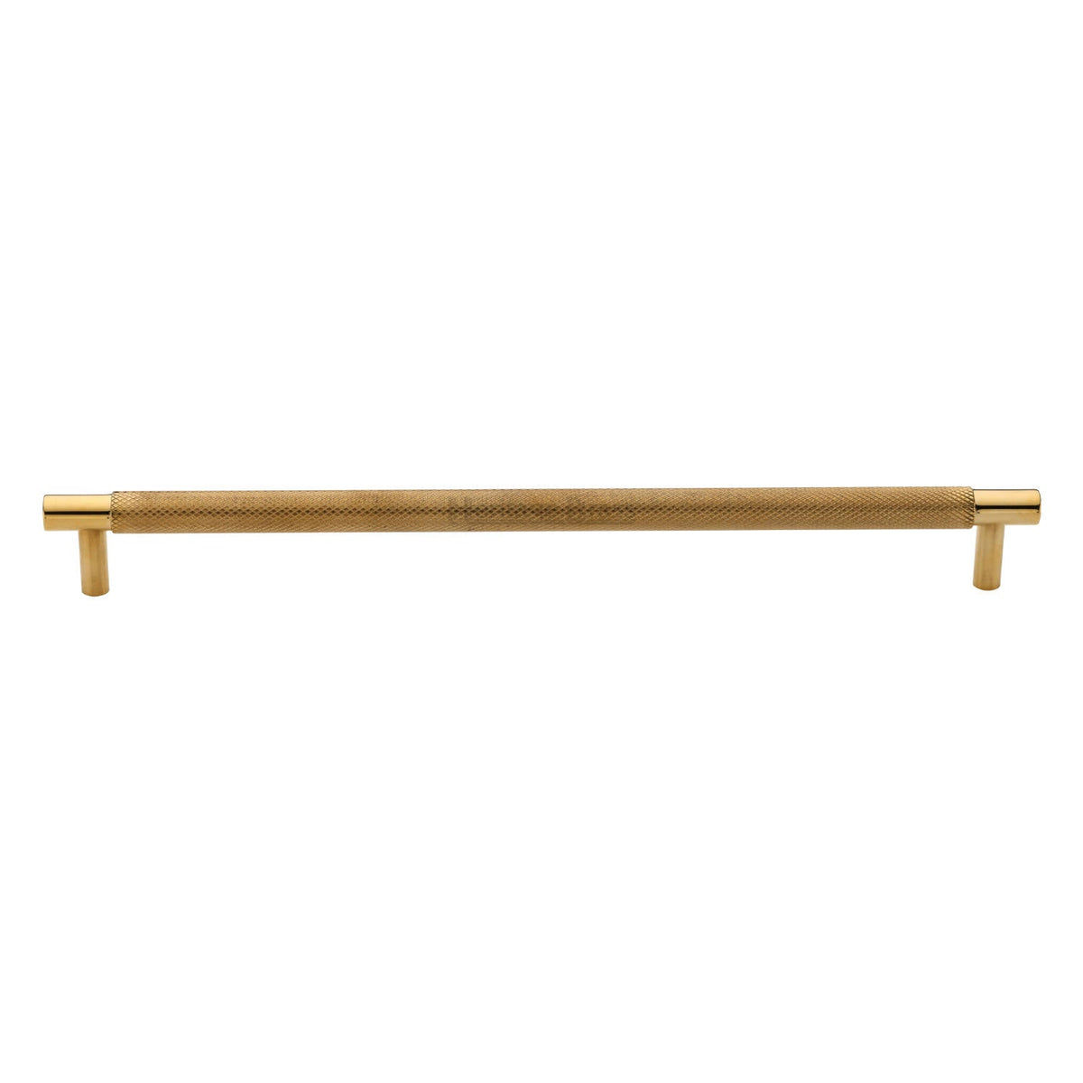Partial Knurled Cabinet Pull Handle by M Marcus - Heritage Brass