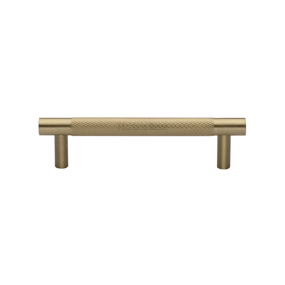 Partial Knurled Cabinet Pull Handle by M Marcus - Heritage Brass