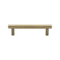 Partial Knurled Cabinet Pull Handle by M Marcus - Heritage Brass
