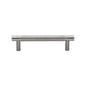 Partial Knurled Cabinet Pull Handle by M Marcus - Heritage Brass