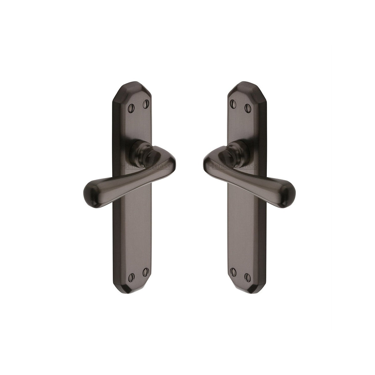 Charlbury Door Handle on Plate by M Marcus - Heritage Brass