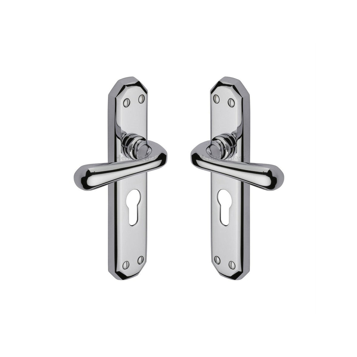 Charlbury Door Handle on Plate by M Marcus - Heritage Brass