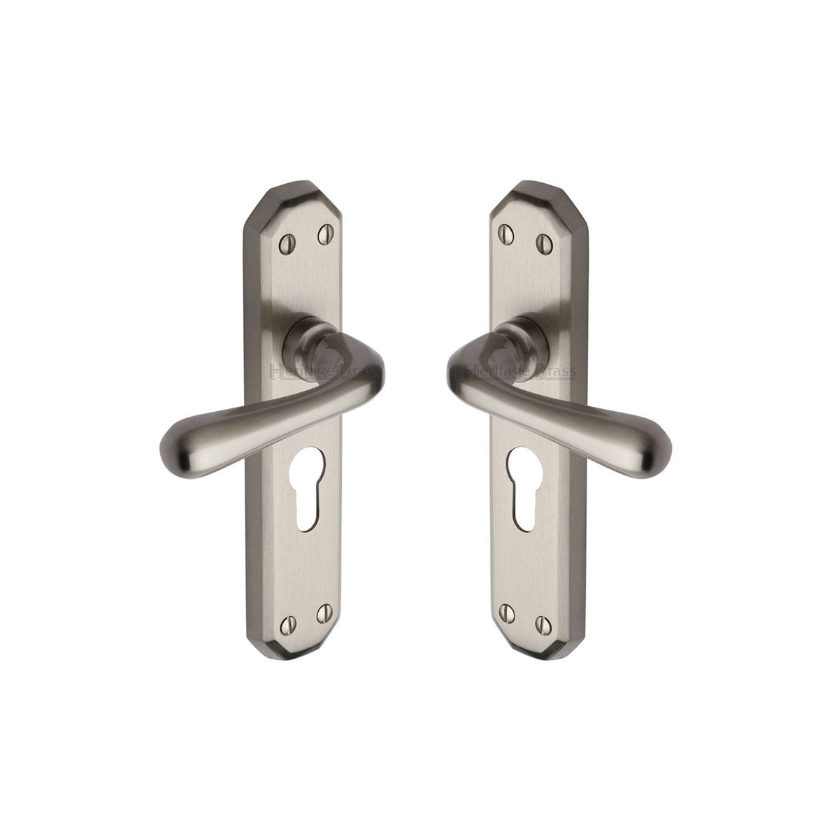 Charlbury Door Handle on Plate by M Marcus - Heritage Brass