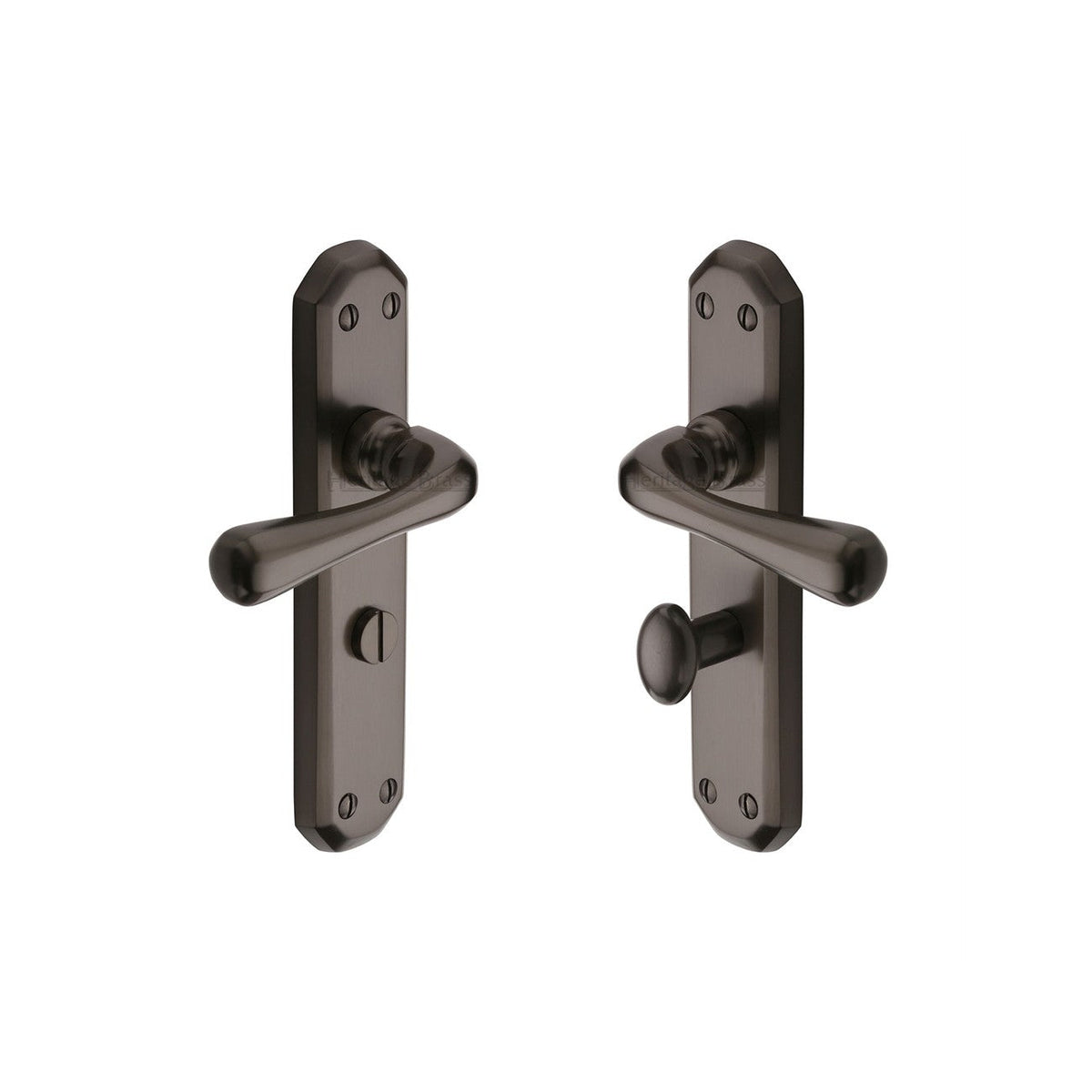 Charlbury Door Handle on Plate by M Marcus - Heritage Brass