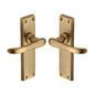 Windsor Door Handle on Plate by M Marcus - Heritage Brass