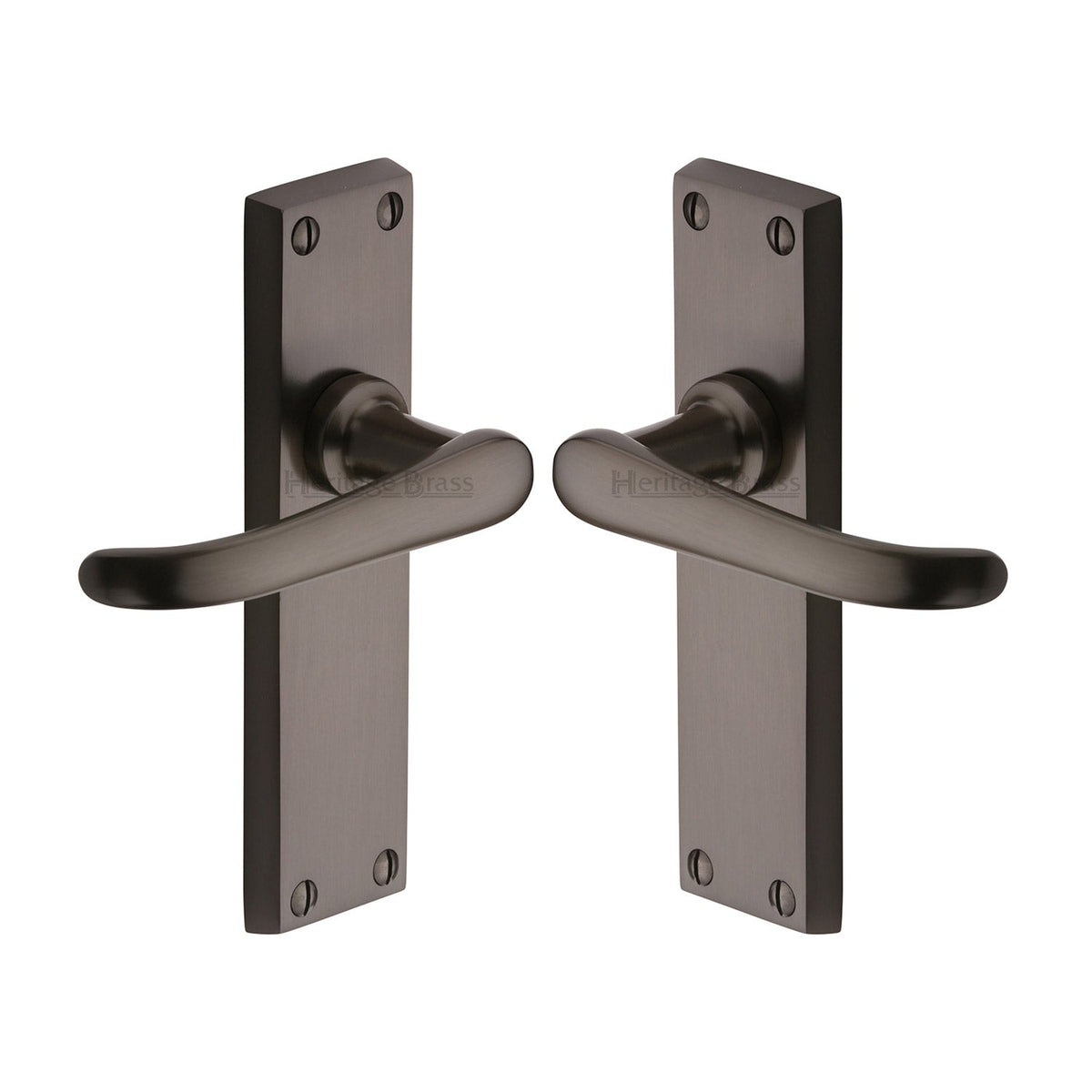 Windsor Door Handle on Plate by M Marcus - Heritage Brass