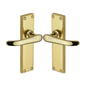 Windsor Door Handle on Plate by M Marcus - Heritage Brass