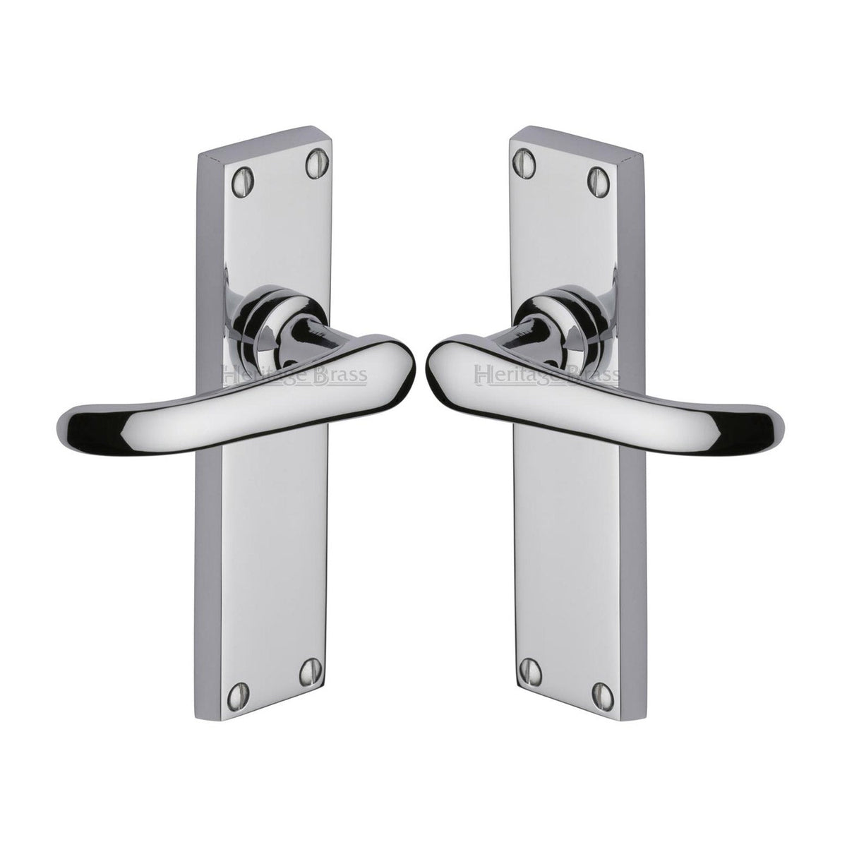 Windsor Door Handle on Plate by M Marcus - Heritage Brass