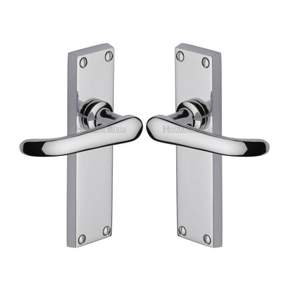 Windsor Door Handle on Plate by M Marcus - Heritage Brass