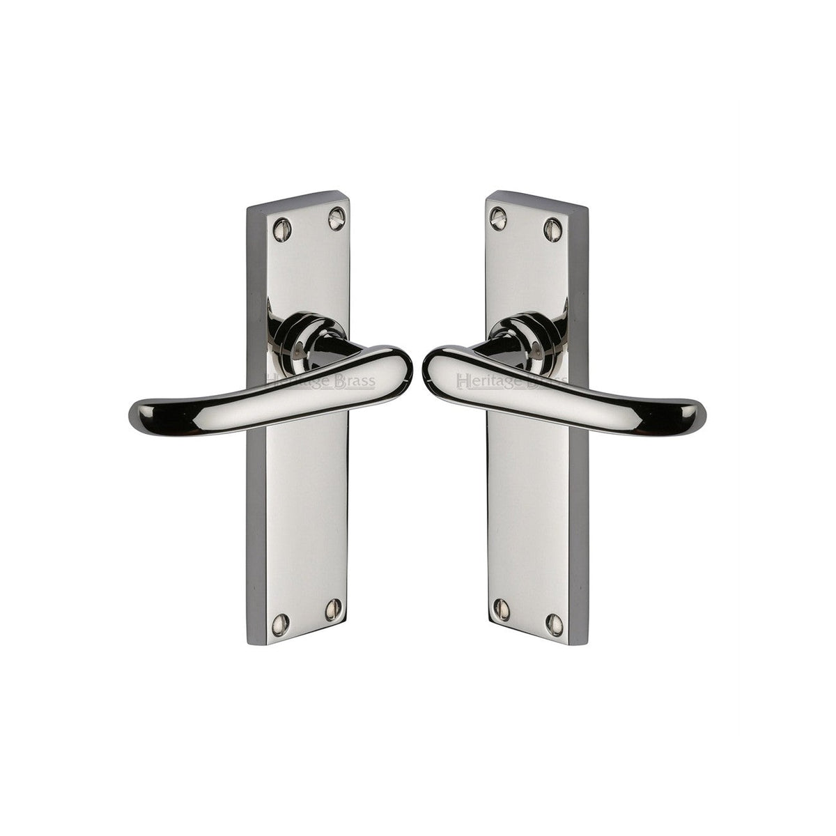Windsor Door Handle on Plate by M Marcus - Heritage Brass