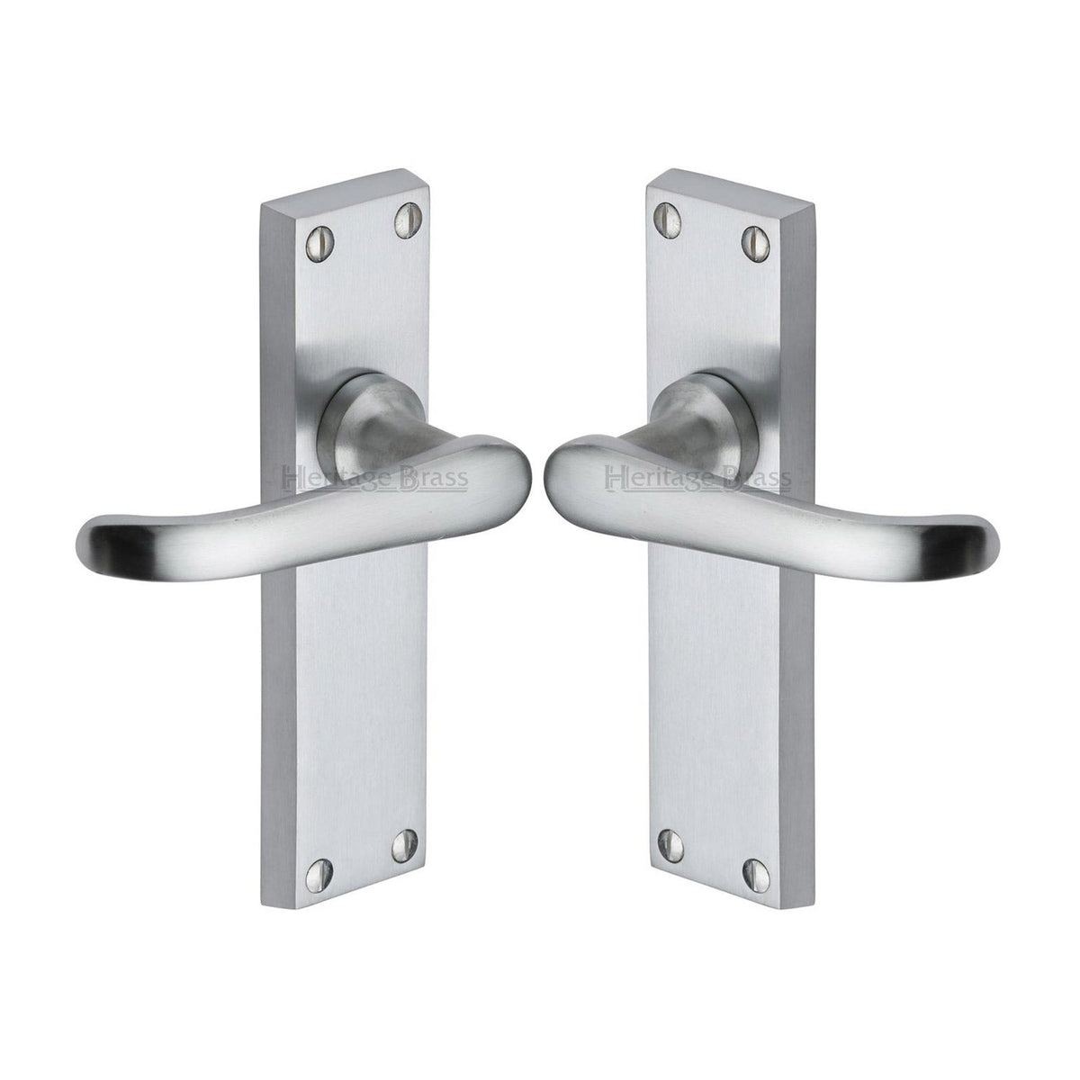Windsor Door Handle on Plate by M Marcus - Heritage Brass