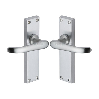 Windsor Door Handle on Plate by M Marcus - Heritage Brass