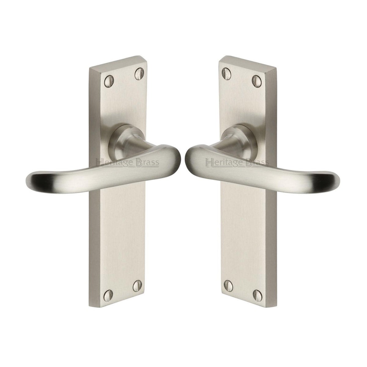 Windsor Door Handle on Plate by M Marcus - Heritage Brass