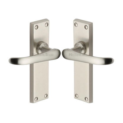 Windsor Door Handle on Plate by M Marcus - Heritage Brass