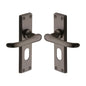 Windsor Door Handle on Plate by M Marcus - Heritage Brass