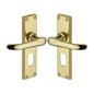 Windsor Door Handle on Plate by M Marcus - Heritage Brass