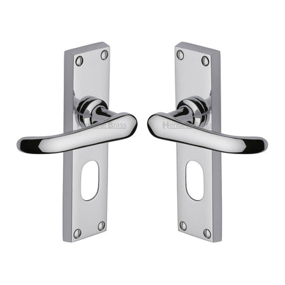 Windsor Door Handle on Plate by M Marcus - Heritage Brass