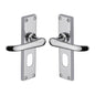 Windsor Door Handle on Plate by M Marcus - Heritage Brass