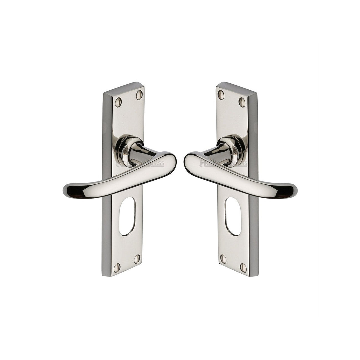 Windsor Door Handle on Plate by M Marcus - Heritage Brass