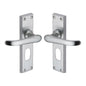 Windsor Door Handle on Plate by M Marcus - Heritage Brass