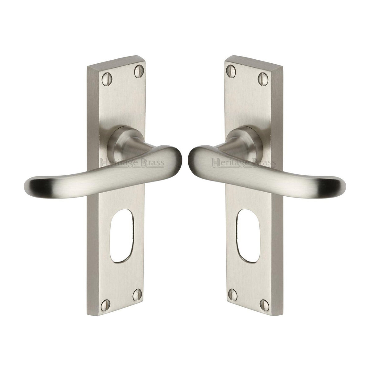 Windsor Door Handle on Plate by M Marcus - Heritage Brass