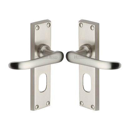 Windsor Door Handle on Plate by M Marcus - Heritage Brass