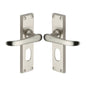 Windsor Door Handle on Plate by M Marcus - Heritage Brass