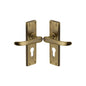 Windsor Door Handle on Plate by M Marcus - Heritage Brass