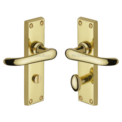 Windsor Door Handle on Plate by M Marcus - Heritage Brass