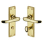 Windsor Door Handle on Plate by M Marcus - Heritage Brass