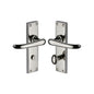 Windsor Door Handle on Plate by M Marcus - Heritage Brass