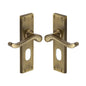 Bedford Door Handle on Plate by M Marcus - Heritage Brass
