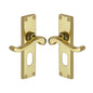 Bedford Door Handle on Plate by M Marcus - Heritage Brass