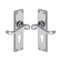 Bedford Door Handle on Plate by M Marcus - Heritage Brass