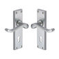 Bedford Door Handle on Plate by M Marcus - Heritage Brass