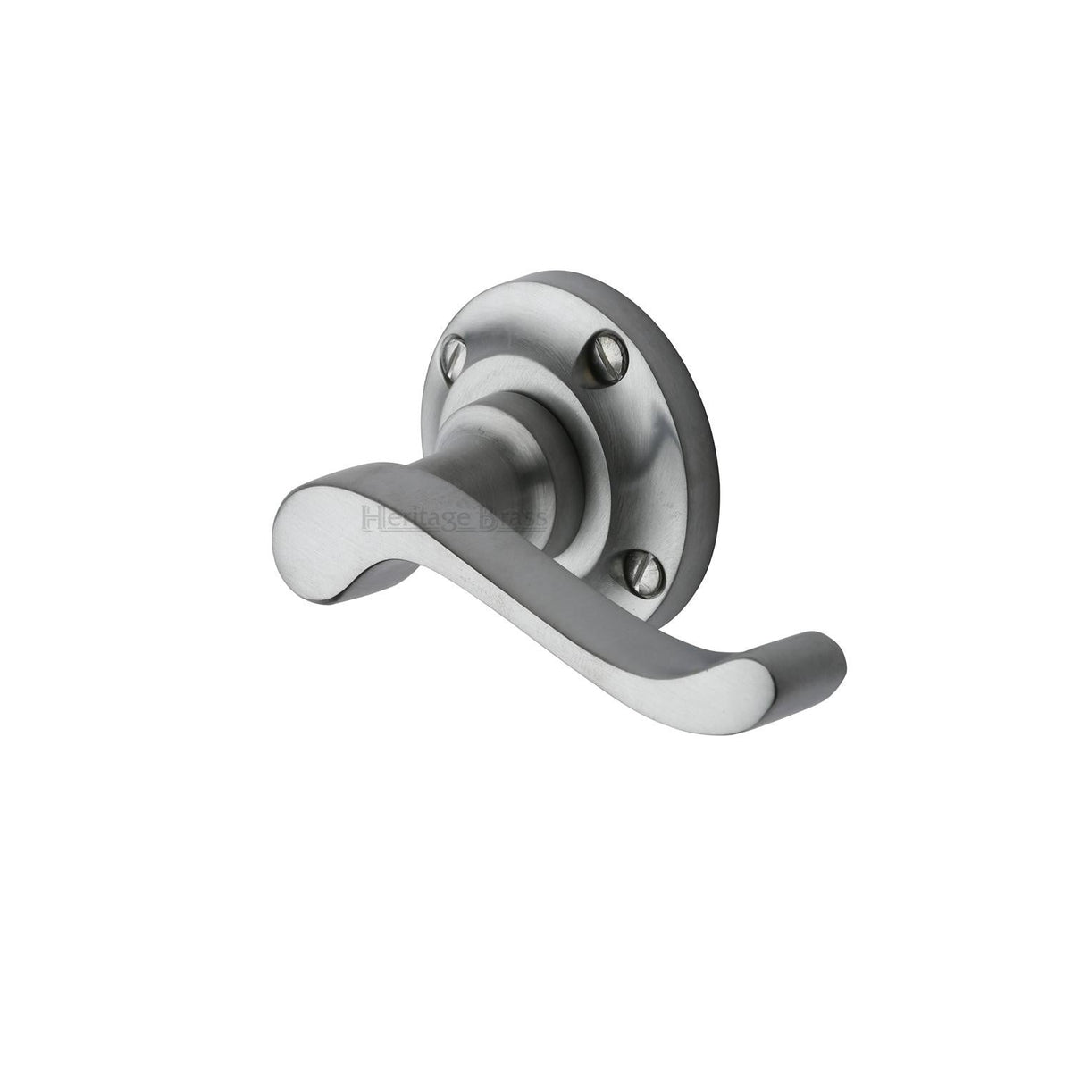 Bedford Door Handle on Round Rose by M Marcus - Heritage Brass