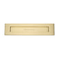 Brass Letterplate by M Marcus - Heritage Brass