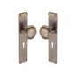 Victoria Mortice Knob on Plate by M Marcus - Heritage Brass
